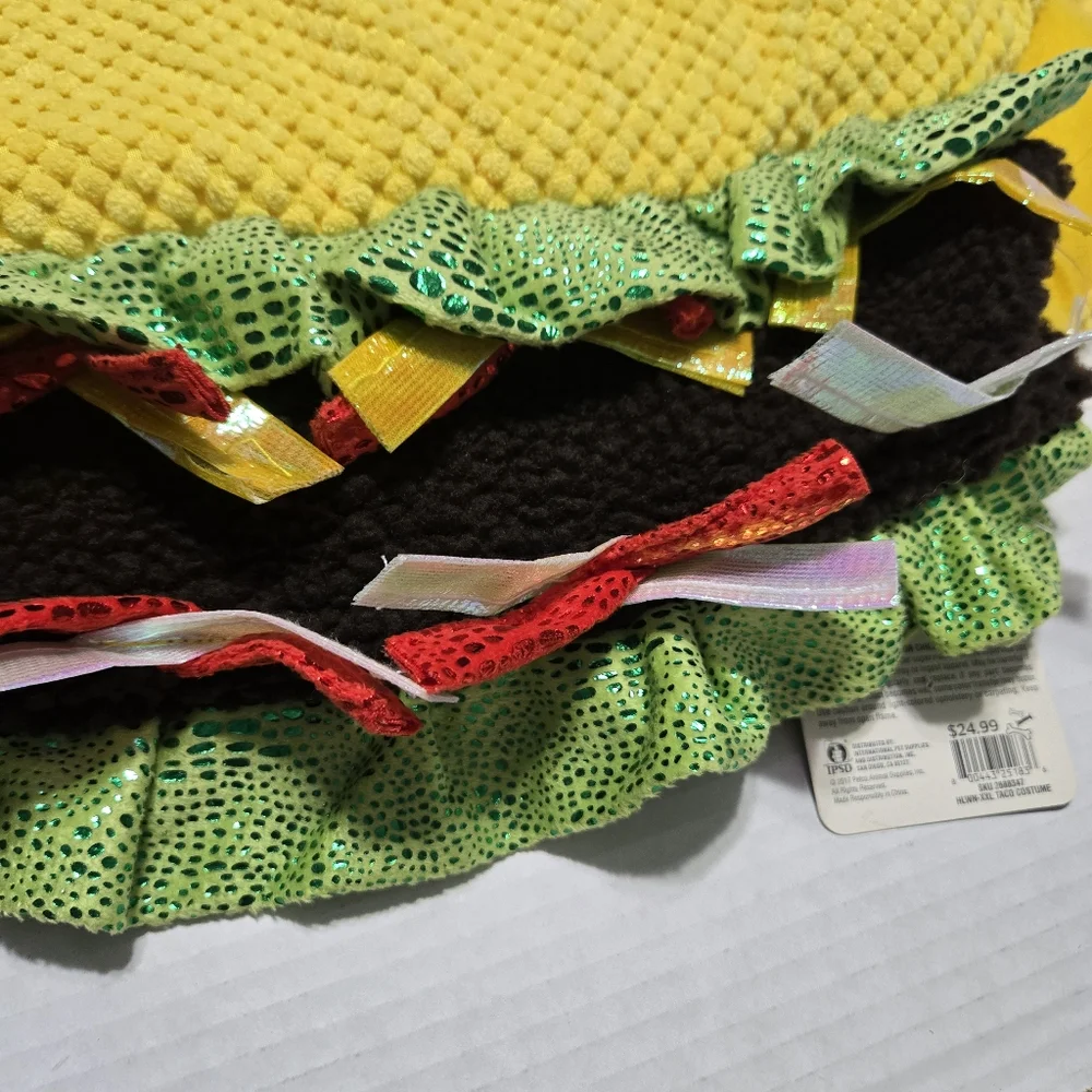 TACO Dog 🌮  Dog Halloween Costume Taco Costume Pet BOOTIQUE Size XXL   NEW - Picture 4 of 11